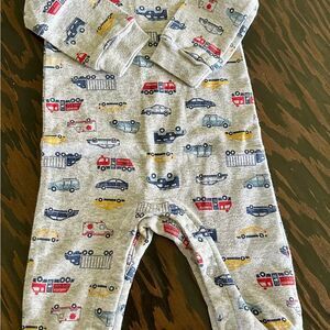 Carter's Gray One Piece with Colorful Vehicle Print (371)